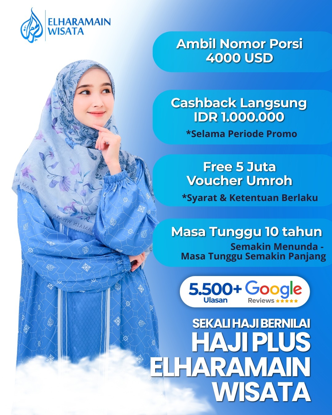 Promo Cashback Daftar Haji Plus Elharamain Wisata
